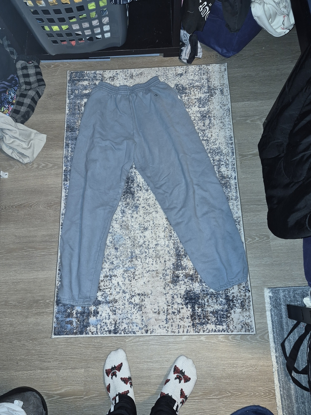 Champion Men's Gray Elastic-Waist Joggers